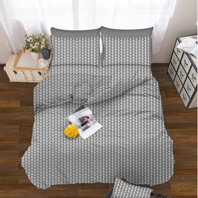 Melva Microfiber Percale Geometric Sheet Set