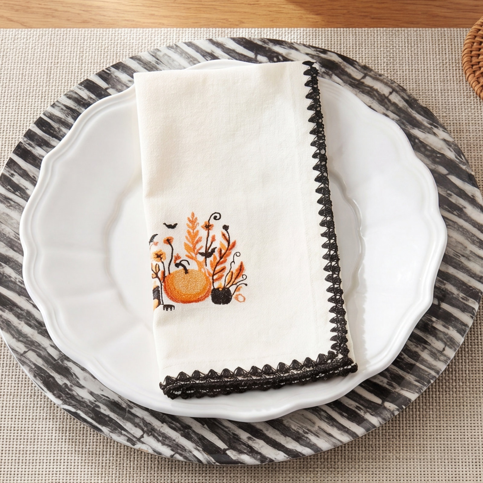 Halloween Town Cotton Napkin