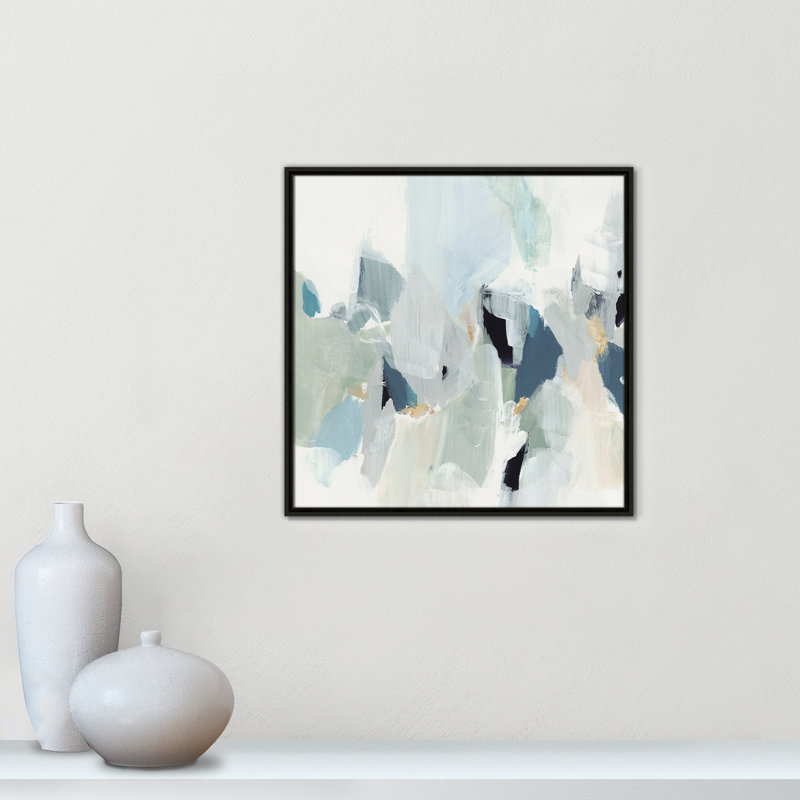 «Little Talks II» par Isabelle Z - reproduction d'art sur toile, H 13,5 po x l 13,5 po, Toile avec cadre flottant, Espresso