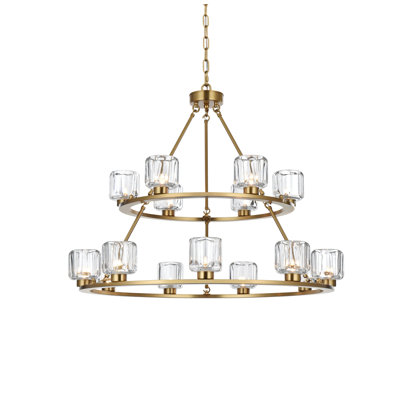 Enrique 36 inch Two-Tier Chandelier