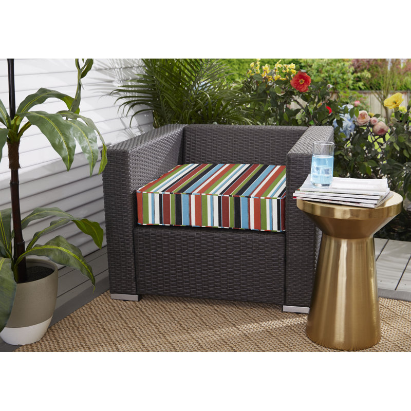 Coussin de chaise de salle à manger sunbrella pour l’extérieur, H 5 po x l 23 po x P 27 po