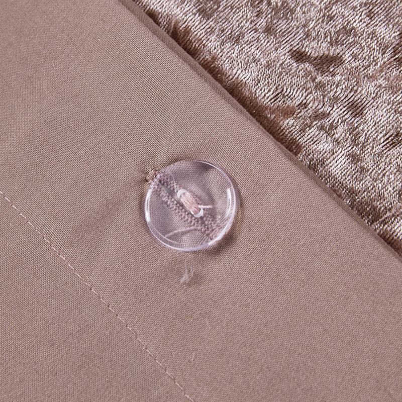 Luxurious Velvet Bedding Sets, Blush Polyester Glamorous Style For Home