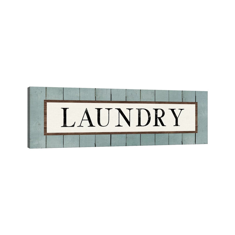 Laundry by Gigi Louise - Wrapped Canvas Panoramic Print, 30.48 cm H x 91.44 cm W x 1.91 cm D