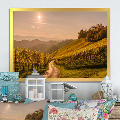 «Tuscana Wine Scenery in Summer», reproduction d'art sur toile