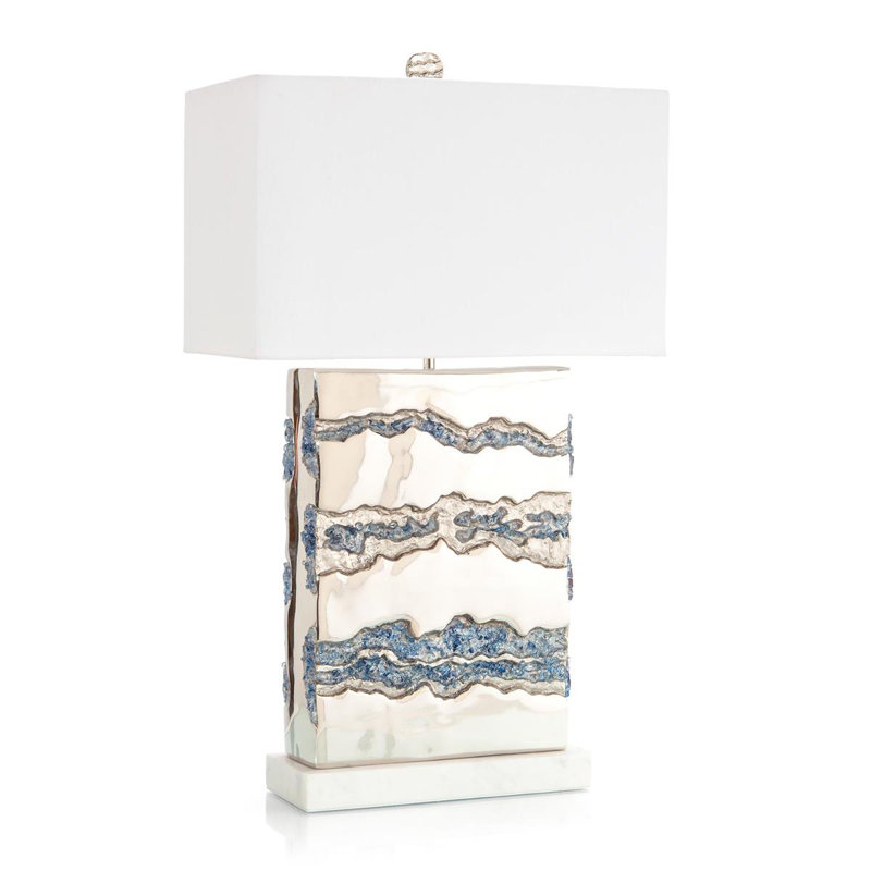 Glass Geode Table Lamp