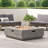 40'' SQUARE IRON FIRE PIT - 50 000 BTU (Tank Cover Not Included)-537582781