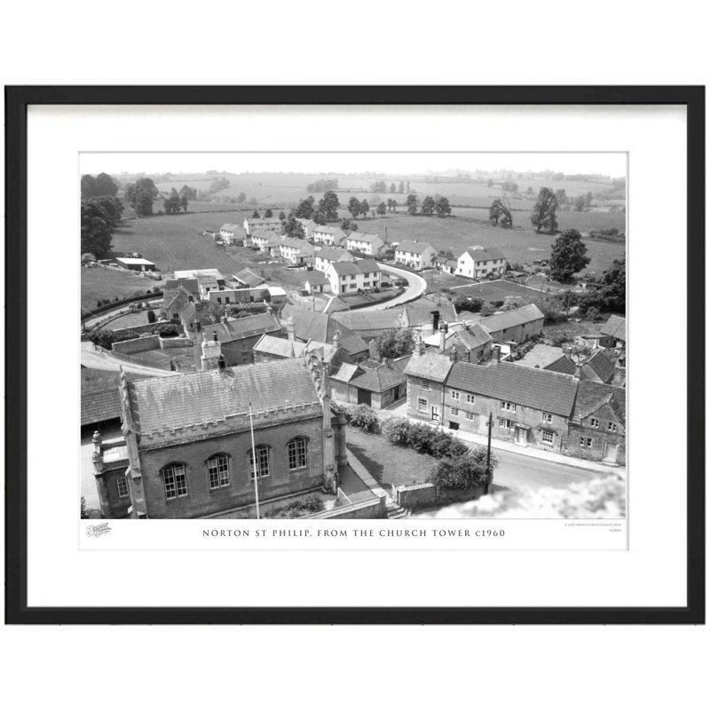 Norton St Philip, from the Church Tower C1960 1 Piece Single Picture Frame Wall Art, 45cm H x 60cm W x 2.3cm D
