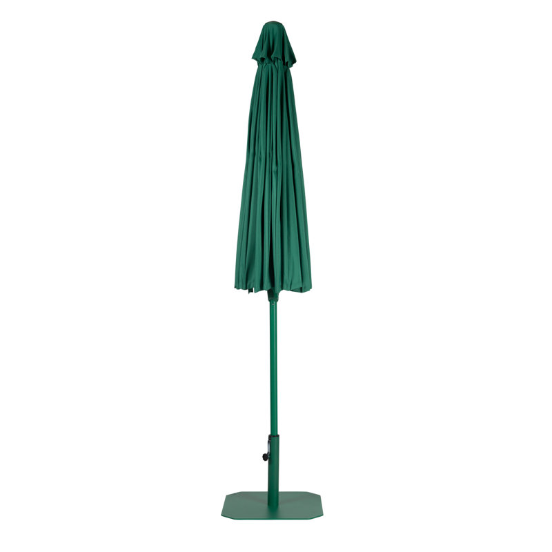 Outdoor Umbrella 98'' W Umbrella, Green