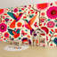 Peler et coller le papier peint mural, broderie Otomi mexicain sans soudure, coloré, traditionnel mexicain, art mural auto-adhésif et amovible