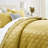 Reversible Diamond Embossed Bedspread Set – Geometric Quilt With Shams-126503868-126503866