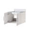 Meuble-lavabo de salle de bain 24 po X P 22 po D, avec plateau en marbre de Carrare-117843643