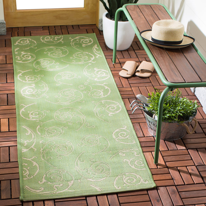Davonia Performance Oriental Indoor/Outdoor Area Rug, Runner 2'3" x 10'