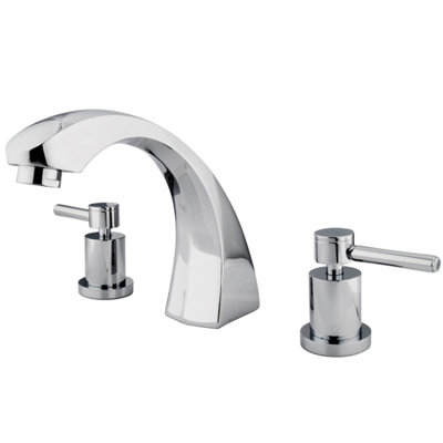 South Beach Double Handle Deck Mounted Roman Tub Faucet