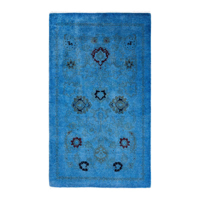 Overyed One-of-a-Kind Rectangle 2'6" X 4'3" Hand Knotted Area Rug