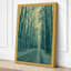 Winter Road Perspective Scandinavian - Wrapped Canvas-698233131-698233137