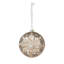 Fleurs Pattern Pearl Pattern Glass Ornament