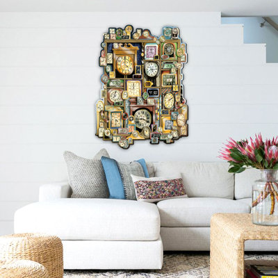 Art mural par Laura Seeley, décor de chambre d'enfant, Teling Time