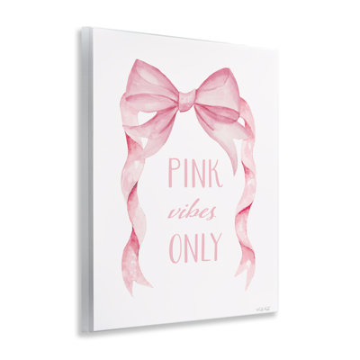 Feminine Pink Vibes Only Wall Plaque, design by Cindy Jacobs