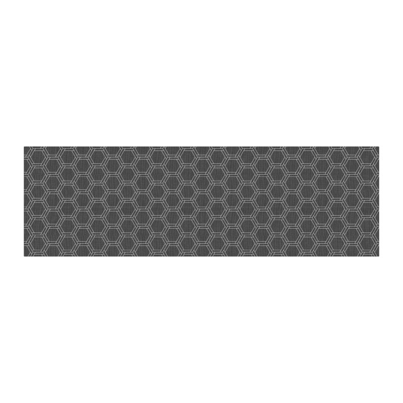 Un-Rug Honeycomb Low Profile Kitchen Mat, Runner 1'11" x 5'11", Brown