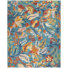 Turquoise Blue/Orange/Red