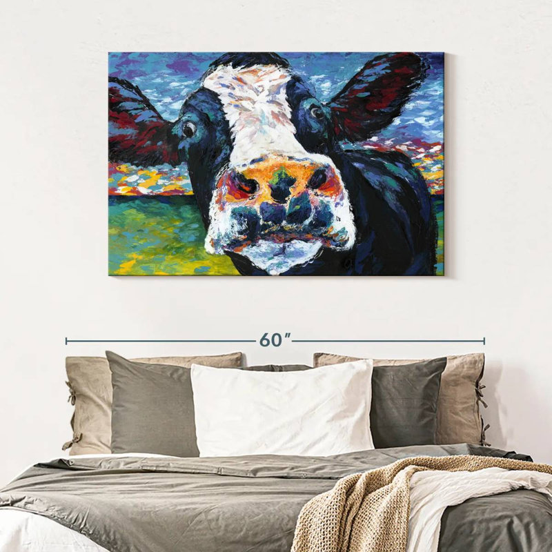 Brampt Curious Cow II, 32" H x 48" W