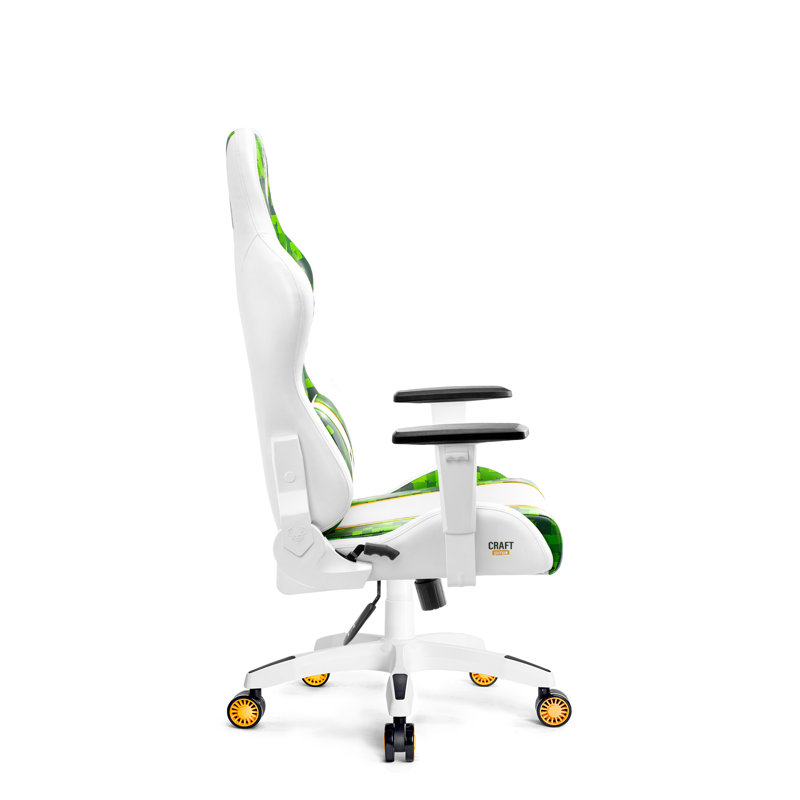 DIABLO CHAIRS Green/White Executive Chair with Wheels
