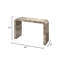 Grounded Veneer Console Table, Sand Grey