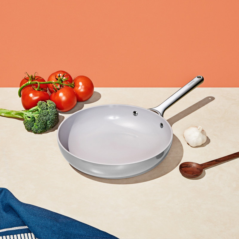 Caraway 12-Inch Non-Stick Ceramic-Coated Large Fry Pan, Gray