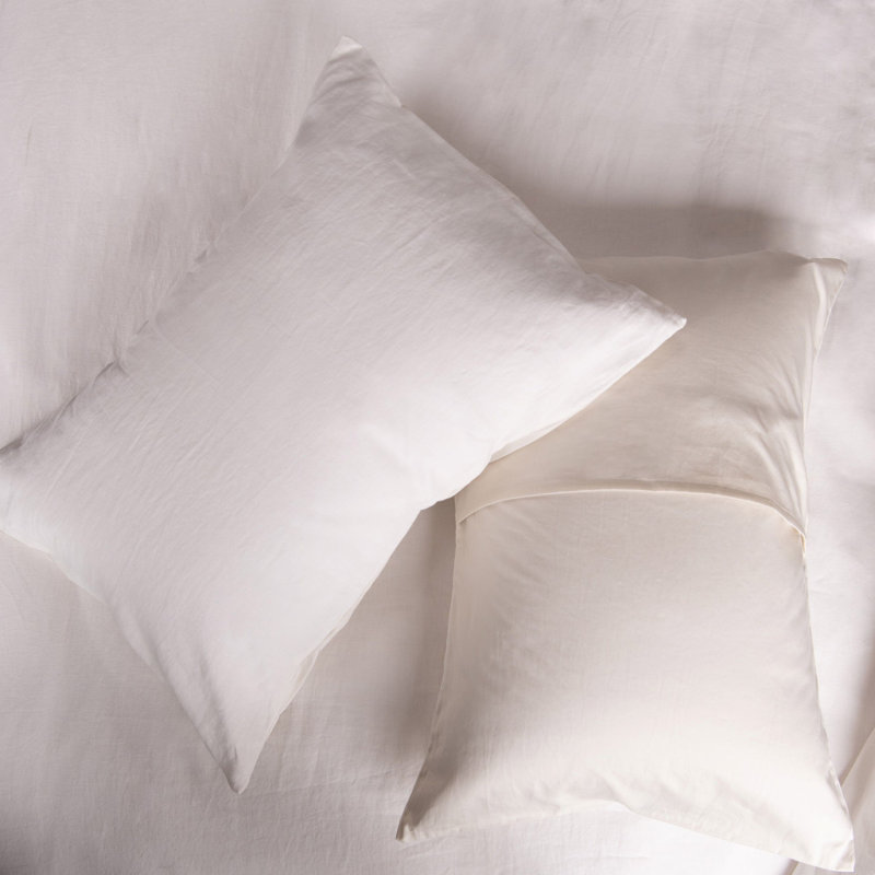 Cream French Linen and Cotton Twin Duvet Cover Set