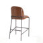 Tabouret d'intérieur rembourré en métal, similicuir et sièges confortables pour les cuisines modernes