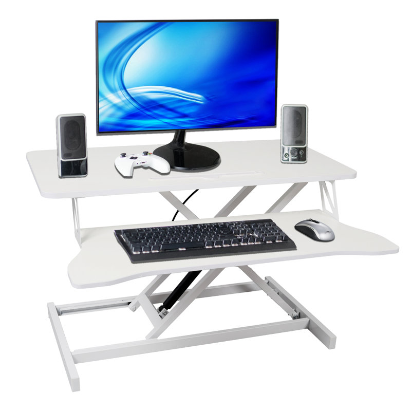 Adjustable Height Standing Laptop Desk, White