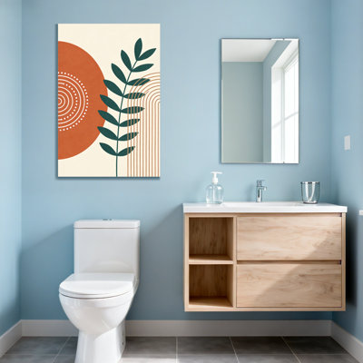Abstract Abstract Leaf Orange Circle Pattern Design