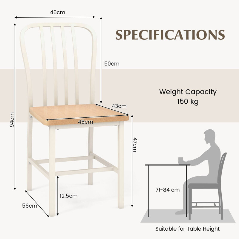 Ariely 47cm H Side Chair, White