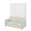 Lit escamotable double pleine grandeur avec coussin