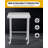 NSF Certified Stainless Steel Commercial Work Table, Heavy-Duty Rust-Resistant Food Prep Table with Open Base, 16 x 24 x 35 in for Kitchen, Restaurant & Garage