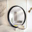 Miroir mural rond en bois pour salle de bain-464291638-464291632