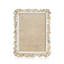 Matte Metal/Crystal Single Picture Frame in Gold/White-60485242
