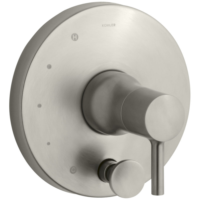Toobi® Rite-Temp Valve Trim with Diverter, Valve Not Included, Vibrant Brushed Nickel