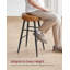 Ide Upholstered Counter Stool with Metal Frame-478538847-477764700