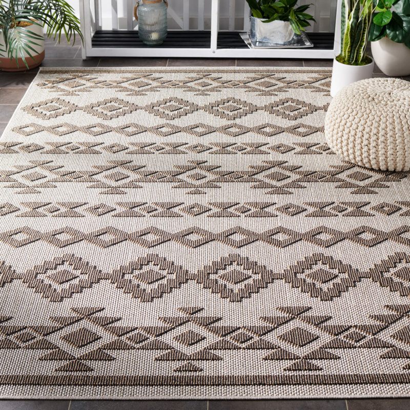 Global Southwestern Indoor/Outdoor Area Rug, Rectangle 9' x 12'