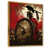 Toile avec cadre flottant or