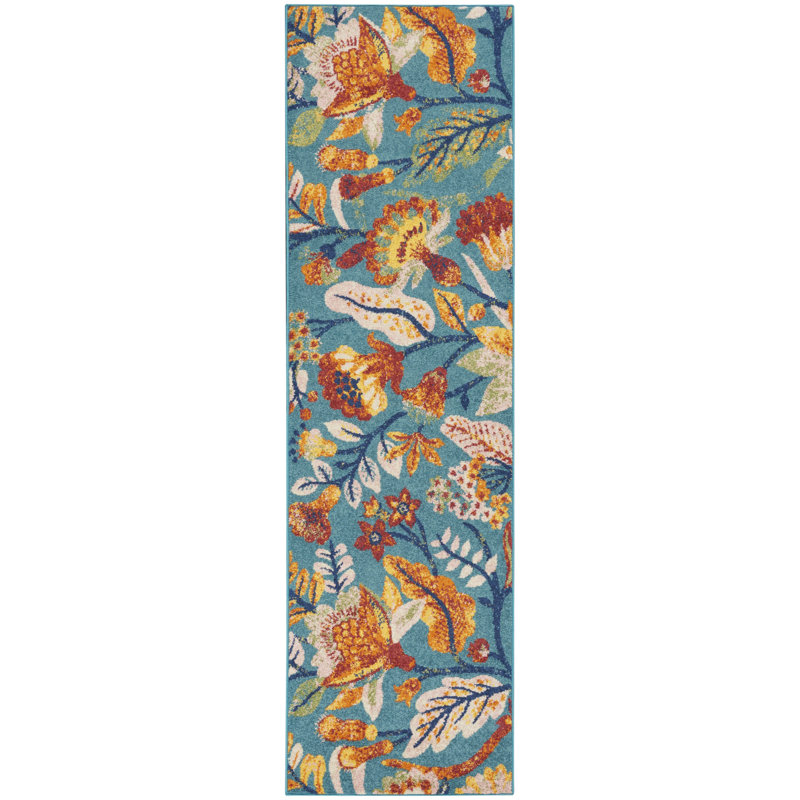 Actis Floral Indoor Rug, Runner 2'3" x 7'6"