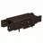 Coffee Table with Four Drawers, Two Side Hidden Storage Compartments-760473993