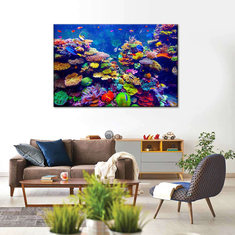 " Vibrant Underwater Scenery ", 8" H x 12" W