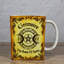 Tasse carrée en céramique jaune