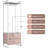 Sorbus 2 Drawer Clothing Rack with Wood Top and Steel Frame-438332262