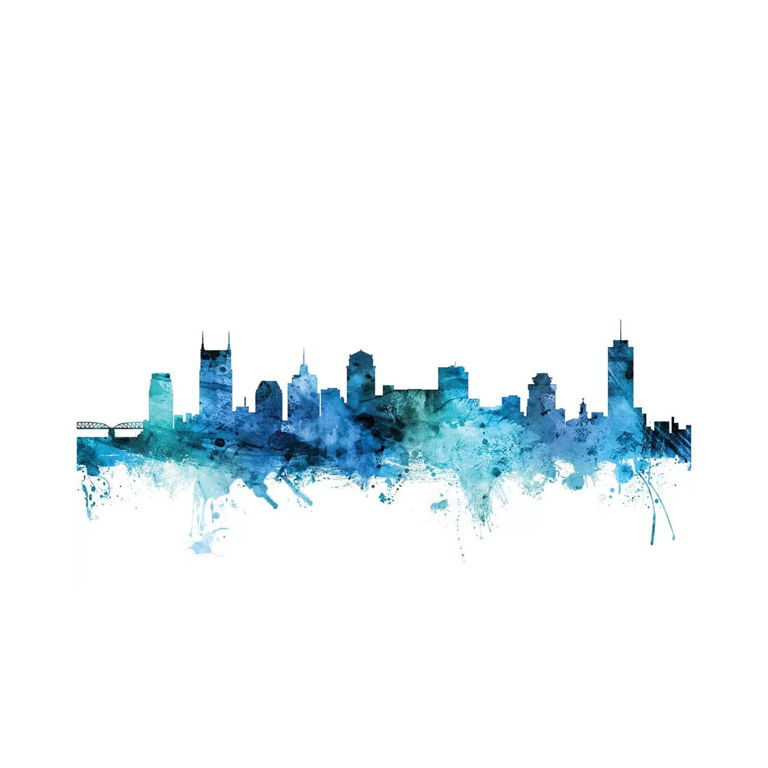 Nashville, Tennessee Skyline by Michael Tompsett - Wrapped Canvas Gallery-Wrapped Canvas Giclée