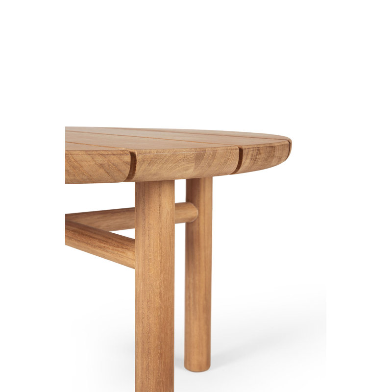 Quatro Outdoor Round Teak, 37.4" Diameter 
