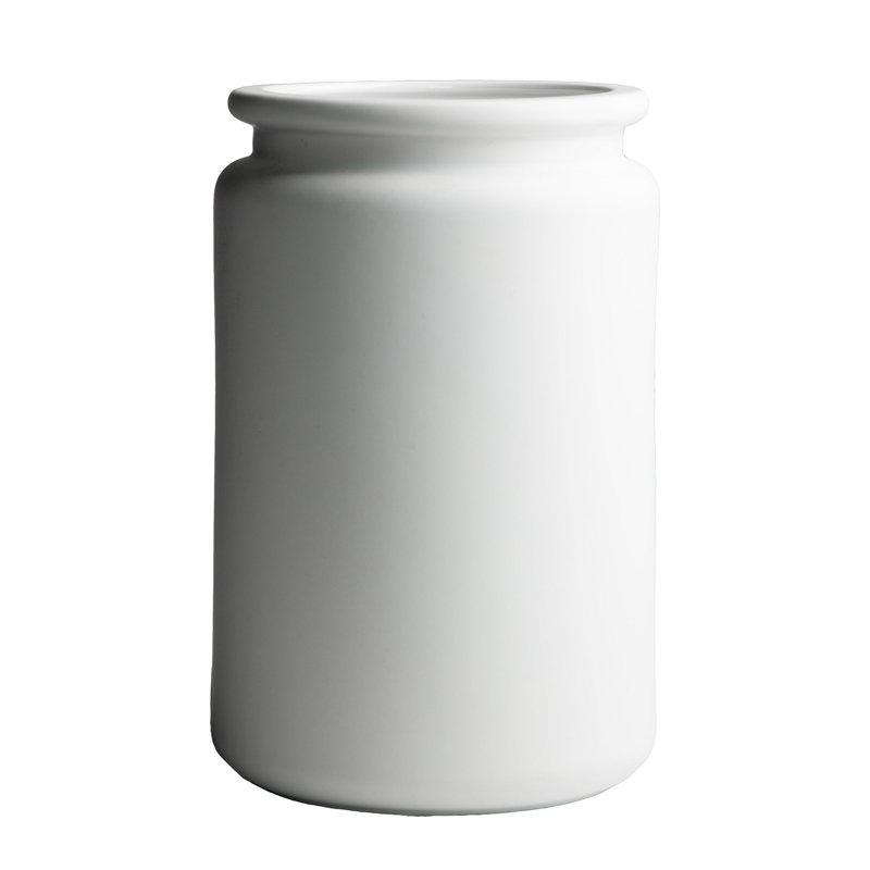 Pure White Planter, 10.24" H x 6.3" W x 6.3" D
