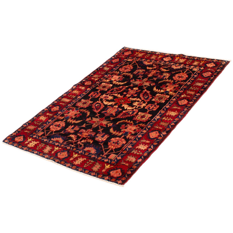 Tapis unique en laine des années 1990 de 4 pi 5 po x 6 pi 9 po Xinia